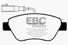 Cargar imagen en el visor de la galería, EBC 10-11 Fiat 500 1.4 (Bosch Calipers) Greenstuff Front Brake Pads