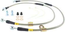 Cargar imagen en el visor de la galería, StopTech 00-06 Suburban 2500 2WD / 03-06 4WD / 03-07 Hummer H2 Stainless Steel Front Brake Line Kit