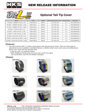 Cargar imagen en el visor de la galería, Cubierta de punta de cola HKS Hi-Power SPEC-L - Carbono