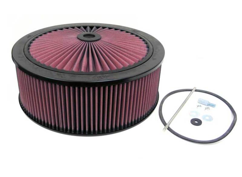K&N X-Stream Top Air Filter Assembly Red 12in ID / 7.313in Neck Flange / 5in Height