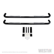 Load image into Gallery viewer, Westin 2019 Chevrolet Silverado/Sierra 1500 Crew Cab E-Series 3 Nerf Step Bars - Black