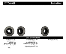 Cargar imagen en el visor de la galería, Rotor delantero derecho ranurado y perforado StopTech para BMW 335 (E90/E92/E93) 07-09