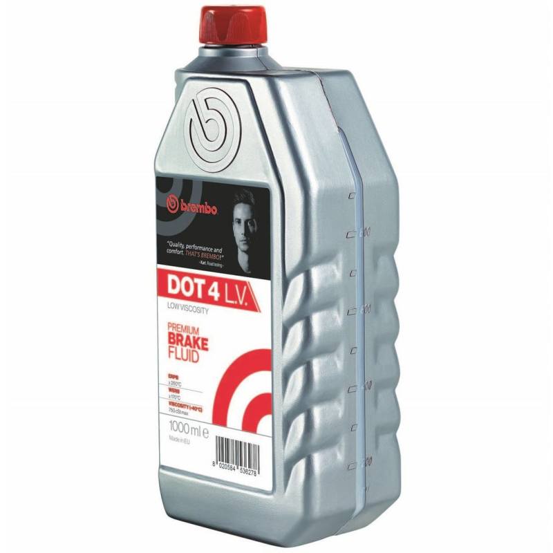 Brembo DOT 4 Low Viscosity Brake Fluid 1000ml — Universal Fitment