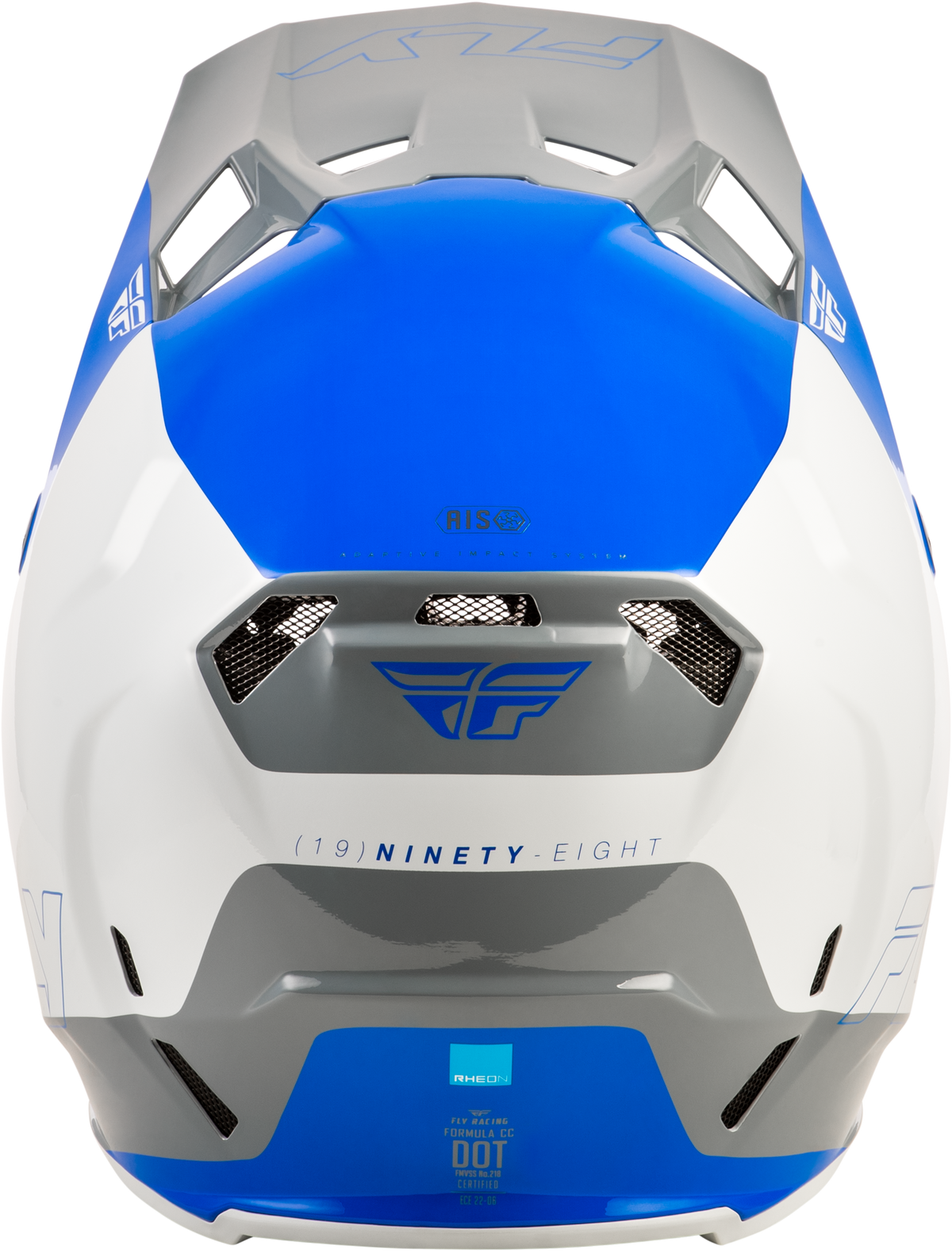 Fly Racing Formula CC Glide Helmet Blue/Light Grey/Grey XS (73-4354XS)