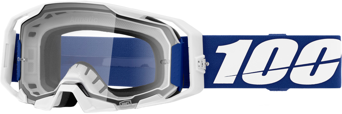 100-Percent Armatic Goggle Blue Clear Lens (50059-00002)