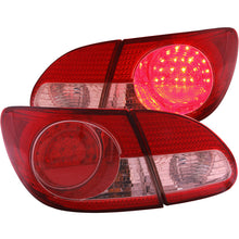 Cargar imagen en el visor de la galería, ANZO 2003-2008 Toyota Corolla LED Taillights Red Clear 4pc