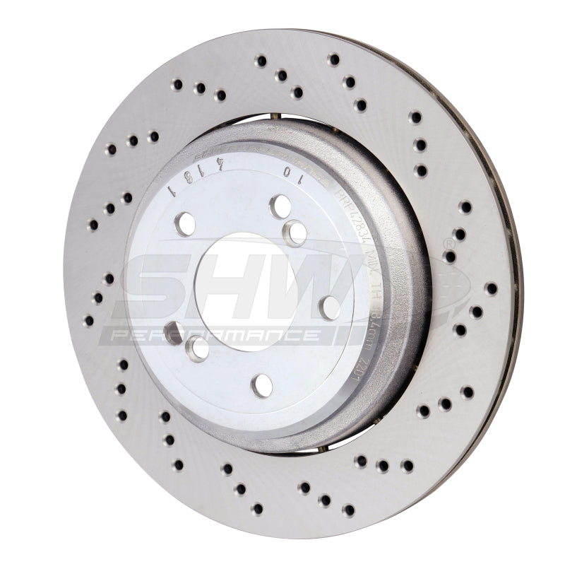 Rotor de freno ligero perforado en cruz trasero derecho SHW 06-08 BMW Z4 3.2L (34212282304)