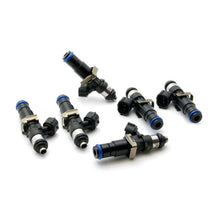 Cargar imagen en el visor de la galería, DeatschWerks Set of 6 High Impedance 2400cc Injectors for Toyota Supra TT 93-98 Top Feed Conversion