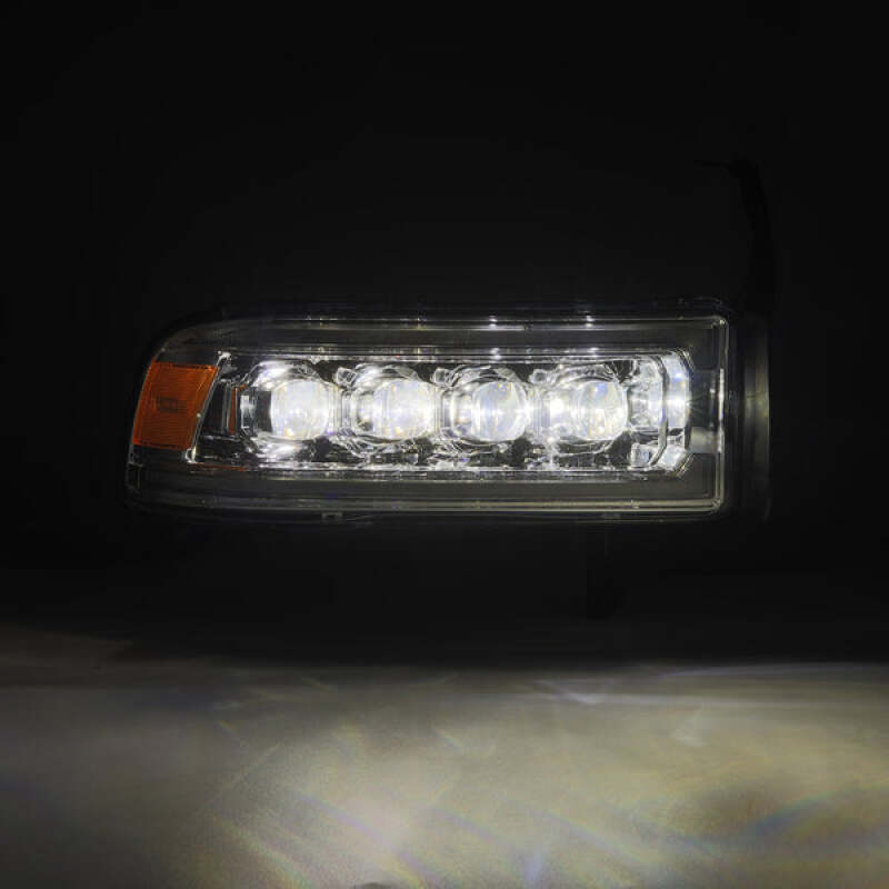 AlphaRex 94-01 Dodge Ram 1500 NOVA LED Headlights Chrome w/ Activ. Light Seq. Signal and SB DRL