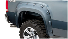 Cargar imagen en el visor de la galería, Bushwacker 11-14 GMC Sierra 3500 Fleetside Boss Pocket Style Flares 4pc Excludes Dually - Black