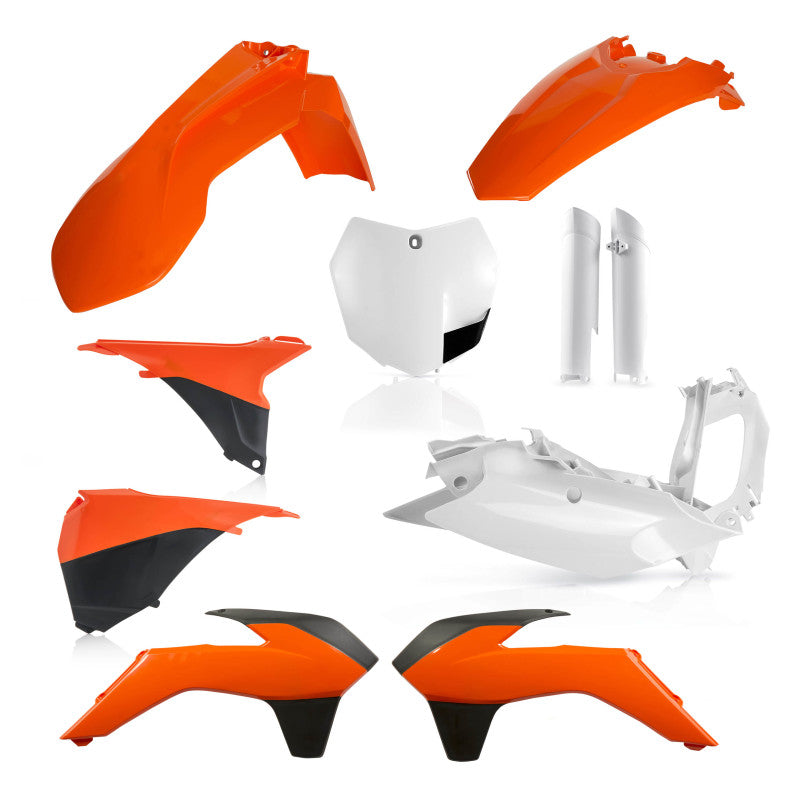 Kit de plástico completo Acerbis 13-14 KTM SX/SX-F/XC/XC-F 125-450 - 16 naranja