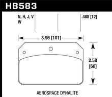 Cargar imagen en el visor de la galería, Hawk DR-97 Brake Pads for Aerospace Dynalite Caliper w/ 0.218in Center Hole