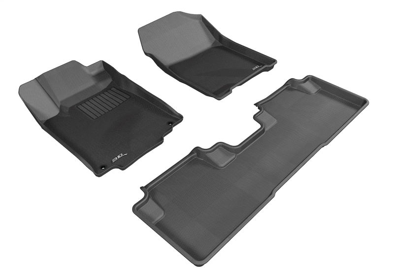 3D MAXpider Kagu Floor Mats - Black — Fits 2012-2016 Honda CR-V