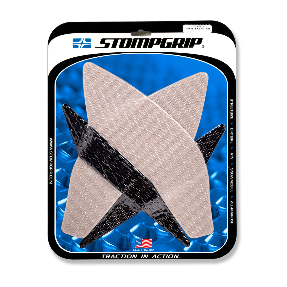 Stompgrip Tank PAD KIT Icon Clear/Black (55-14-0099H)