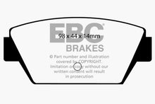 Cargar imagen en el visor de la galería, EBC 93-94 Eagle Talon 1.8 Greenstuff Rear Brake Pads