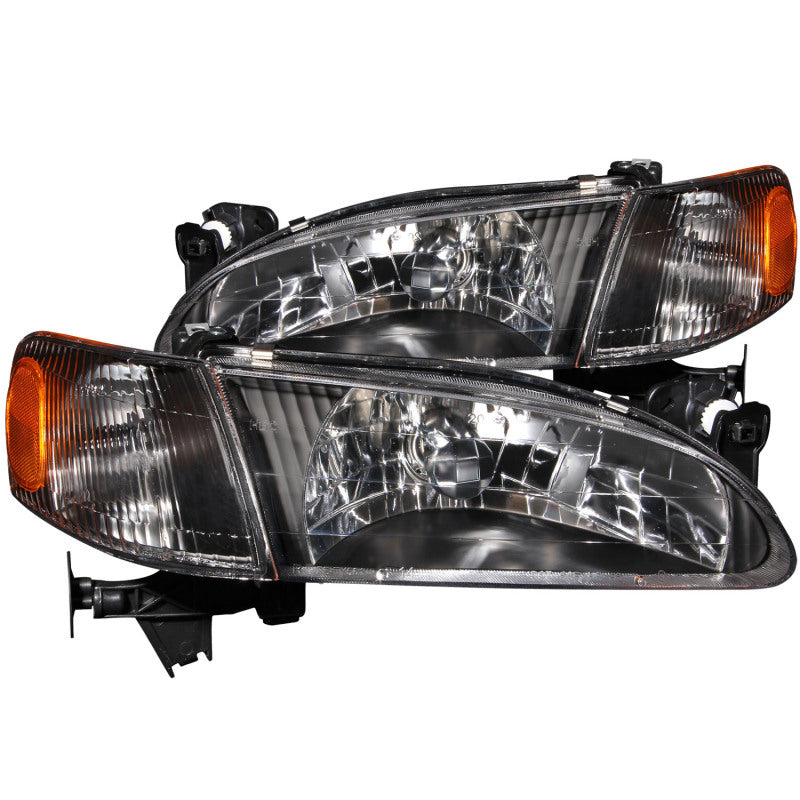 Faros delanteros de cristal ANZO 1998-2000 Toyota Corolla negros