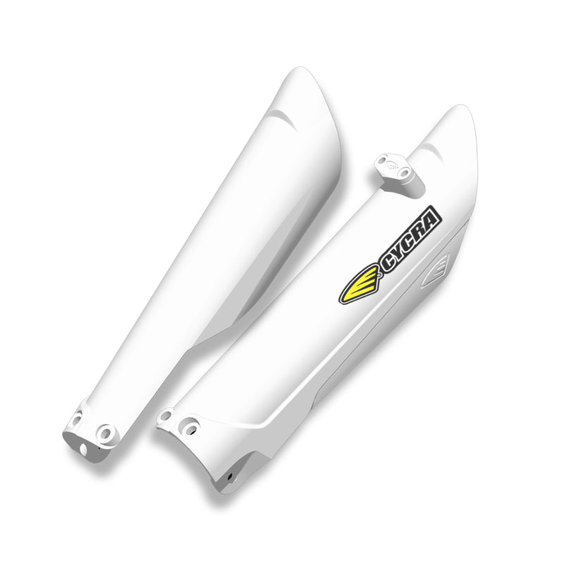 Cycra 15-23 KTM 125-500 SX/XC/SX-F/XC-F/XC-W/XCF-W/EXC-F Performance Fork Guards - White (1CYC-6905-42)