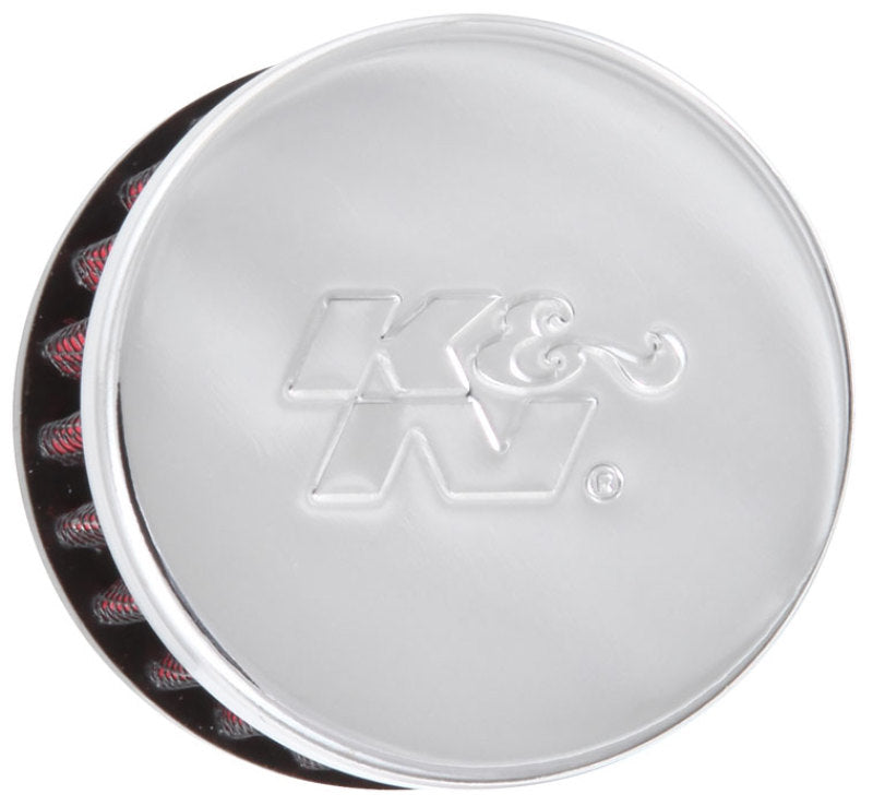 K&N 62-1320 Crankcase Vent Filter - 0.375in Flange ID Rubber Base Clamp-On