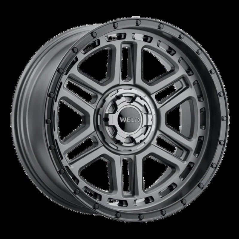 Weld Off-Road Crux 20x9in / 6x135 BP / ET 0 / 106.1mm Bore - Satin Gunmetal / Satin Black Wheel
