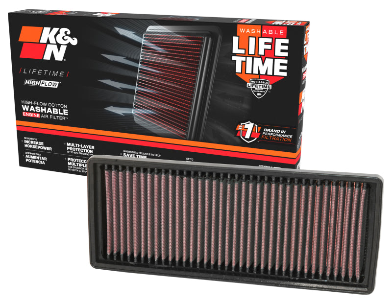 K&N 33-2417 Drop-In Air Filter — Fits 2008-2015 Smart Fortwo