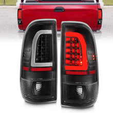 Cargar imagen en el visor de la galería, ANZO 1997-2003 Ford F-150 LED Tail Lights w/ Light Bar Black Housing Clear Lens