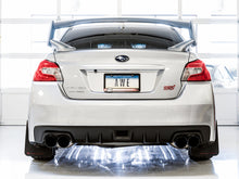 Cargar imagen en el visor de la galería, AWE Tuning Subaru STI VA / WRX GV / STI GV Sedan Touring Edition Exhaust - Diamond Black Tip (102mm)