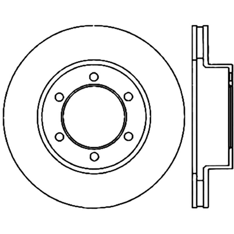 StopTech Power Slot 01-07 Toyota Sequoia/00-06 Tundra CRYO Slotted Front Right Rotor SPECIAL ORDER