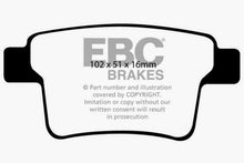 Cargar imagen en el visor de la galería, EBC 04-07 Ford Five Hundred 3.0 Greenstuff Rear Brake Pads