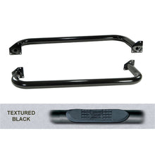 Cargar imagen en el visor de la galería, Rugged Ridge 3-In Round Side Step Black 87-95 Jeep Wrangler YJ