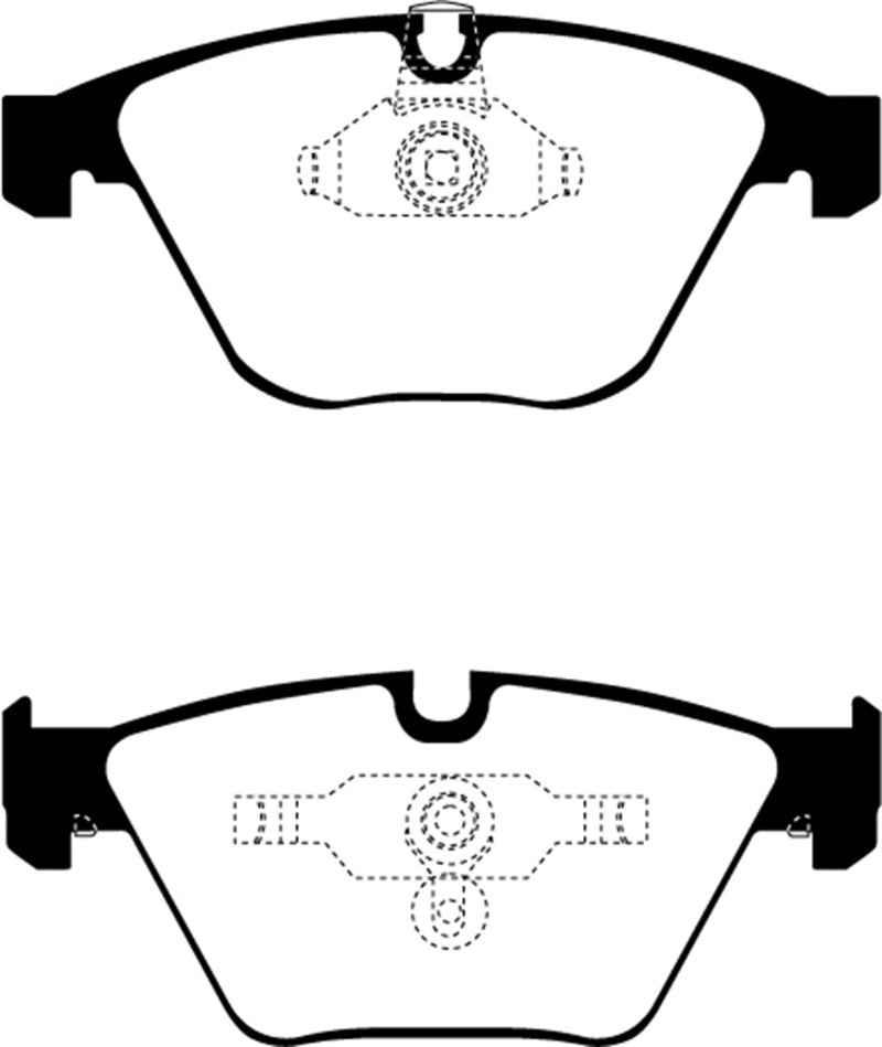 EBC 11-12 BMW 1M Coupe 3.0 Twin Turbo Greenstuff Front Brake Pads