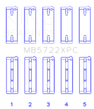 Load image into Gallery viewer, King Mitsubishi 4B11T EVO X 2007+ (Size STDX) Coated Performance Main Bearing Set