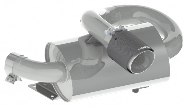 MBRP Single Slip-on Center Exit w/ Performance Muffler CF TIP (AT-9211PT)