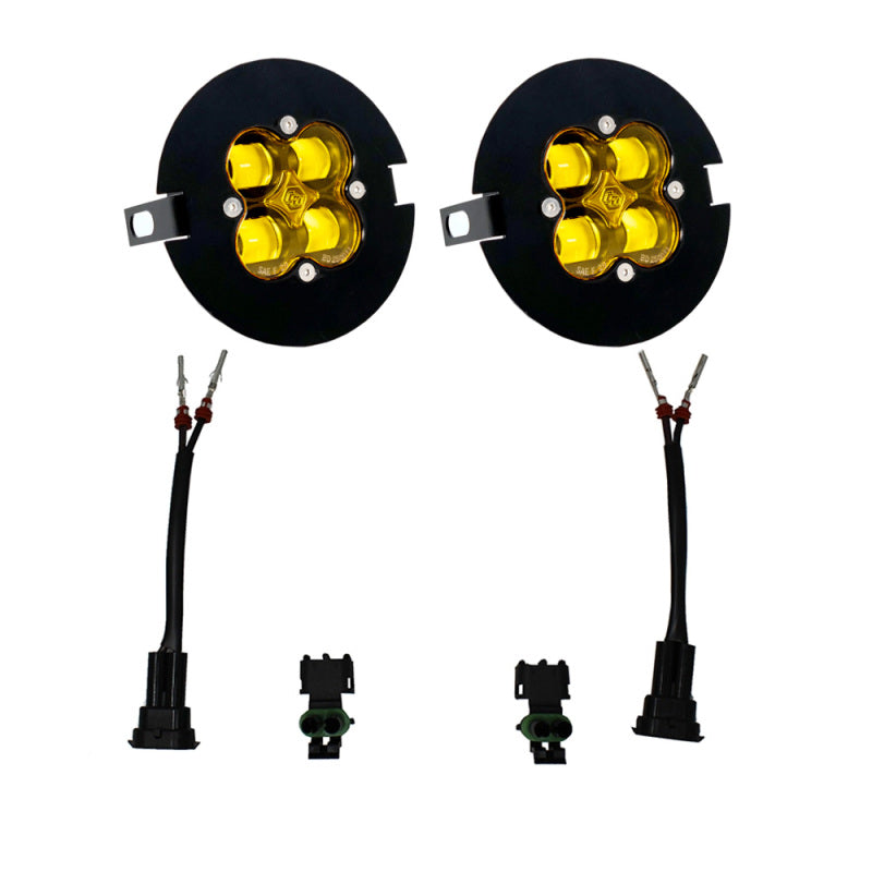 Baja Designs Squadron-R Sport Amber Fog Light Kit — Fits 2005-2014 Ford F-150, Toyota Tacoma & Tundra