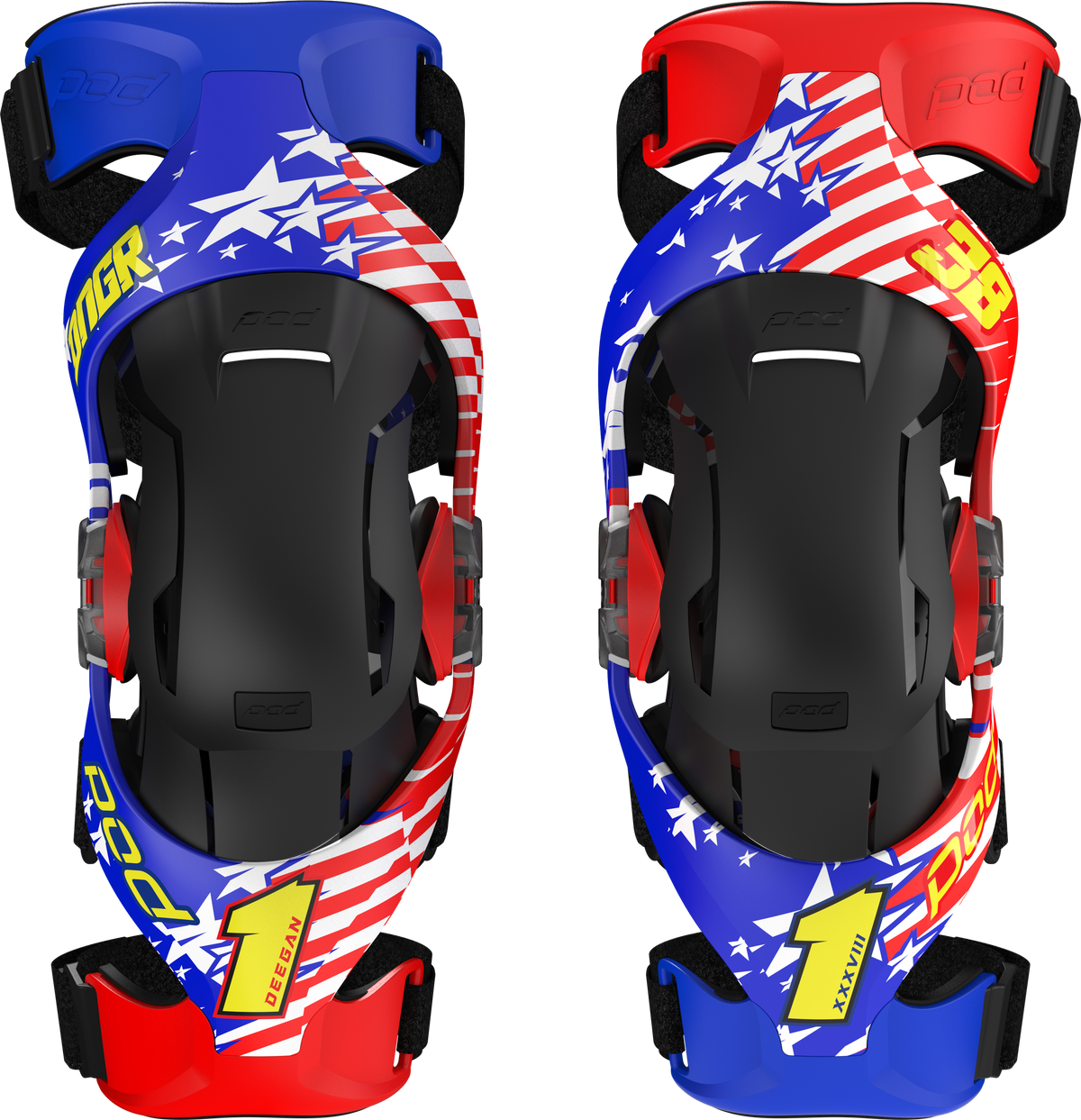 POD K4 2.0 LE Knee Brace (PR) Danger BOY V2 XL/2X (K4027-DBLE2-XL/2X)