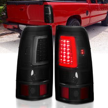 Cargar imagen en el visor de la galería, ANZO 2003-2006 Chevy Silverado 1500 LED Taillights Plank Style Black w/Smoke Lens