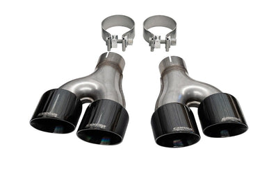 CORSA Performance Pro-Series 2.5in Inlet 4in Outlet Black PVD Exhaust Tip Kit — Fits 2011-2021 Jeep Grand Cherokee