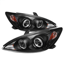 Cargar imagen en el visor de la galería, Spyder Toyota Camry 02-06 Projector Headlights LED Halo LED Black High H1 Low H1 PRO-YD-TCAM02-HL-BK