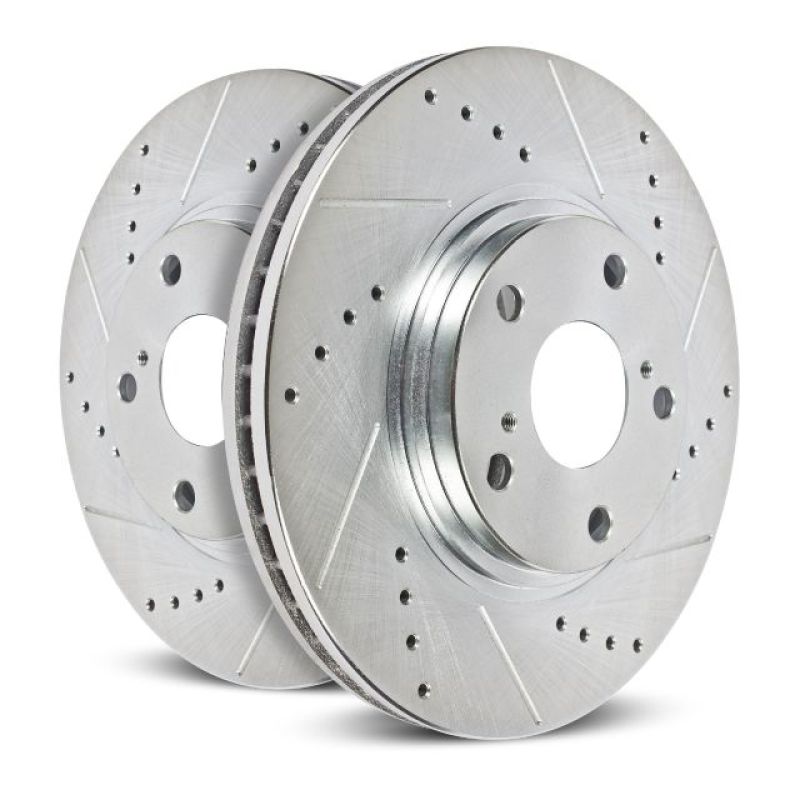 Power Stop 13-18 Cadillac ATS Front Evolution Drilled & Slotted Rotors - Pair