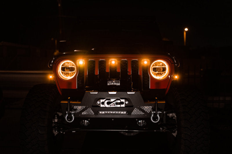 Luces de posición ámbar con parrilla Jeep JL DV8 Offroad 2018+