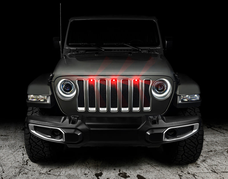 Kit de rejilla LED estilo Oracle Pre-Runner para Jeep Wrangler JL - Rojo VER GARANTÍA
