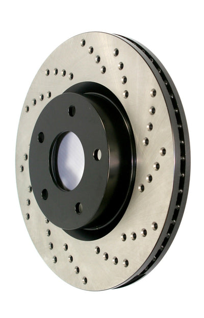 StopTech Drilled Sport Brake Rotor — Fits 06-19 Audi A3, 05-18 VW Jetta