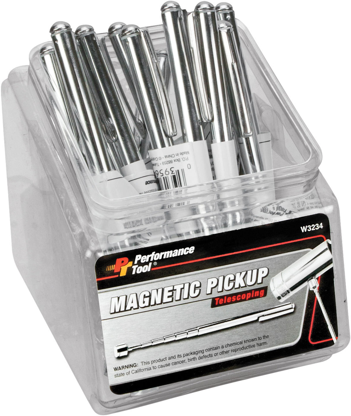 Performance Tool Pocket Magnet Retriever/12 PK w/Fishbowl Counter Display (W3234)