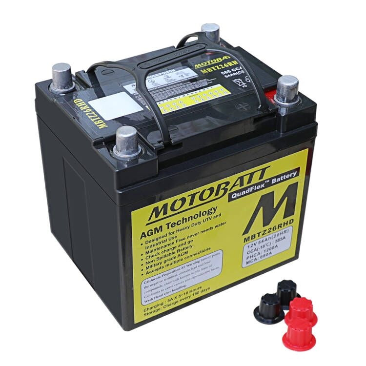 Motobatt Battery MBTZ26RHD Sealed Factory Activated