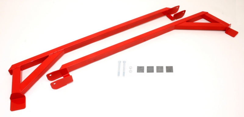 BMR 82-82 3rd Gen F-Body Weld-On Boxed Subframe Connectors (Inside Frame Exhaust) - Red