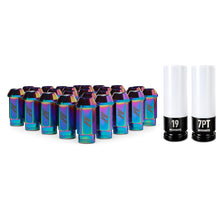 Cargar imagen en el visor de la galería, Mishimoto Aluminum Locking Lug Nuts M12x1.5 27pc Set Neo Chrome