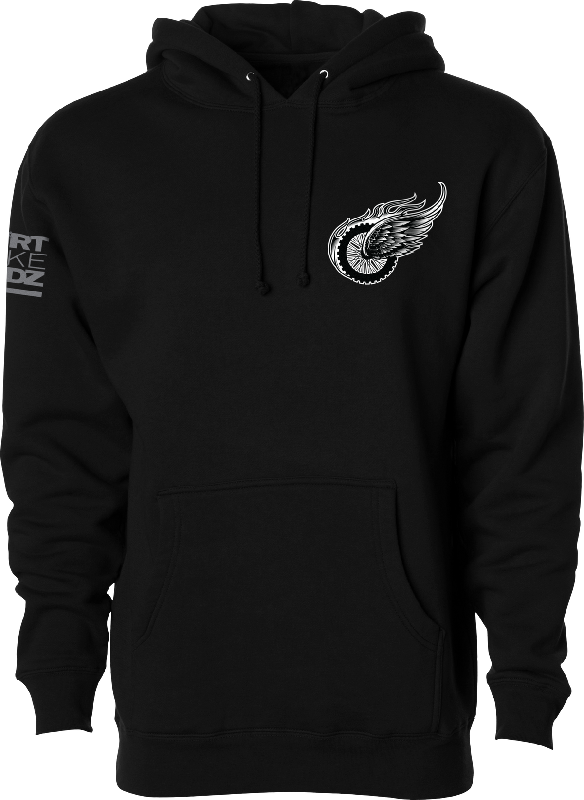 DBK TWO Wheels Hoodie Black MD (AH-TWOWHEELS-M)