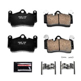 Pastillas de freno traseras Power Stop Z23 Evolution Sport con hardware para Audi Q7 07-15