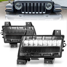 Cargar imagen en el visor de la galería, ANZO 2018-2021 Jeep Wrangler LED Side Markers Chrome Housing Smoke Lens w/ Seq. Signal Sport Bulb