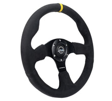 Cargar imagen en el visor de la galería, NRG Reinforced Steering Wheel (320mm) Alcantara Steering Wheel w/ Black Stitching