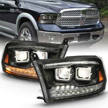 Cargar imagen en el visor de la galería, ANZO 2009-2018 Dodge Ram 1500 Projector H.L. Switchback Chrome Amber